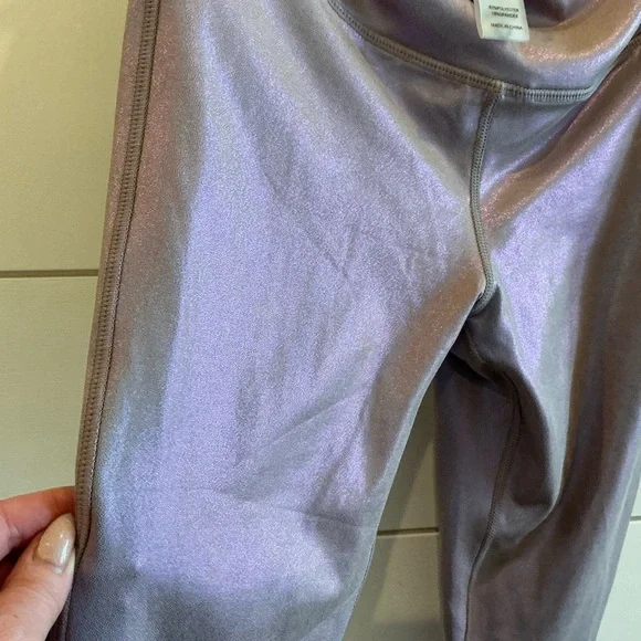 Mono B Metallic Purple Leggings - Picture 3 of 4